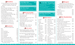 Menu - Sam`s Place