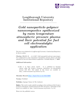 Gold nanoparticle-polymer nanocomposites synthesized by room