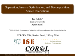 Separation, Inverse Optimization, and Decomposition