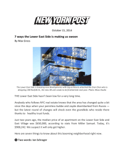 7 ways the Lower East Side is making us swoon