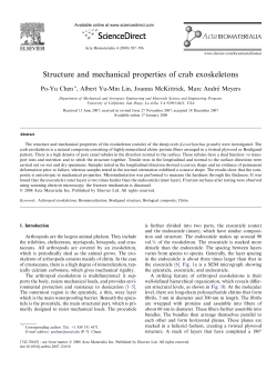 Structure and mechanical properties of crab exoskeletons