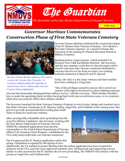 Fall 2015 - New Mexico Network of Care