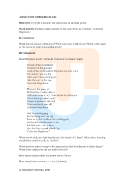 Animal Farm writing lesson one