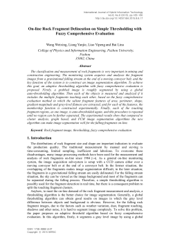 On-line Rock Fragment Delineation on Simple