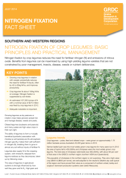 668.73 kb Nitrogen fixation fact sheet | Nitrogen fixation of Crop