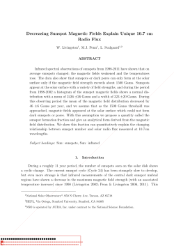 Decreasing Sunspot Magnetic Fields Explain Unique 10.7 cm Radio