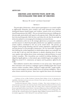 DRONES AND DISTINCTION: HOW IHL ENCOURAGED THE RISE