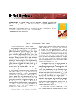 Overview of the Empire in a Time of Change - H-Net