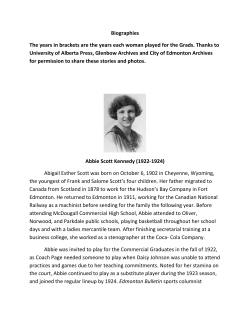 Biographies The years in brackets are the years each woman played