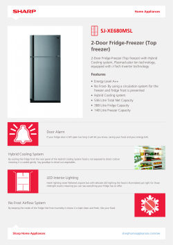 Specification sheet for SJ-XE680MSL