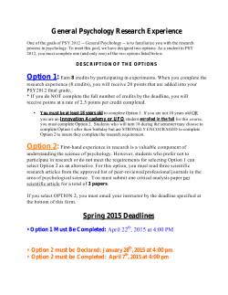 Option 1: Option 2: - UF Department of Psychology