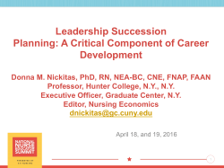 Leadership Succession Planning: A Critical Component of Career