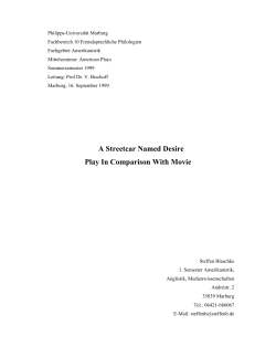 A Streetcar Named Desire Play In Comparison With Movie - john-w