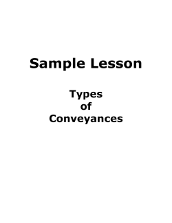 Sample Lesson