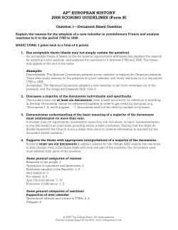 Sample Responses Q1 - AP Central