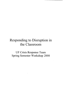 Disruptive Student Policy