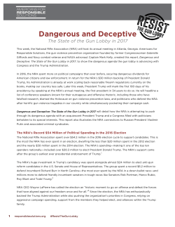 longstanding relationship - Americans for Responsible Solutions