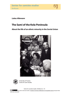 The Sami of the Kola Peninsula