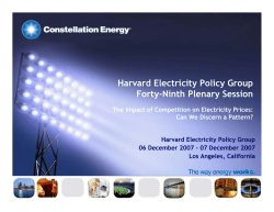 Harvard Electricity Policy Group Forty