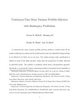 Continuous-Time Mean-Variance Portfolio Selection with