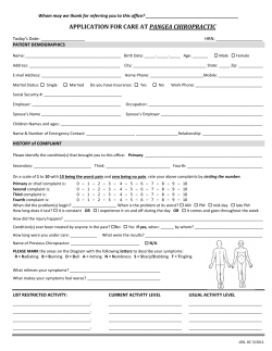 New Patient Application