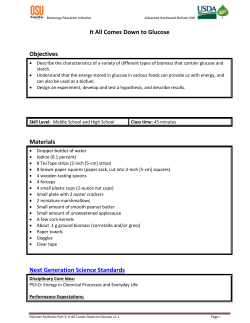 It All Comes Down to Glucose - Advanced Hardwood Biofuels