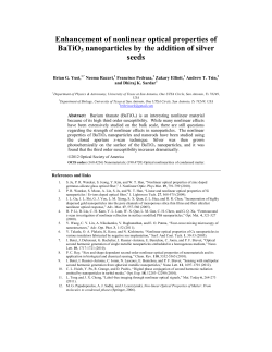Enhancement of nonlinear optical properties of BaTiO3