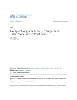 Models: A Simple (and Tasty) Model for Electron Clouds