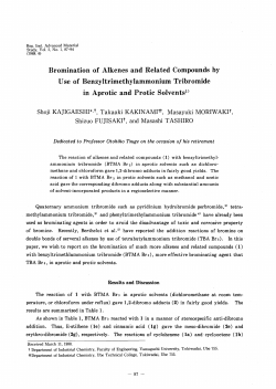 Bromination of Alkenes and Related Compounds by