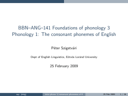 handout - ELTE / SEAS