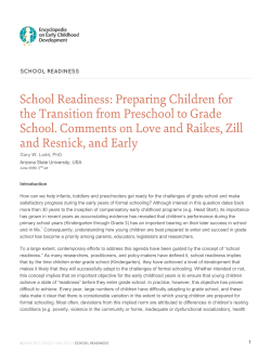 PDF version - Encyclopedia on Early Childhood Development