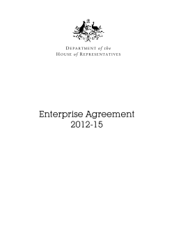 Department of the House of Representatives Enterprise Agreement