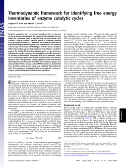 Thermodynamic framework for identifying free energy inventories of