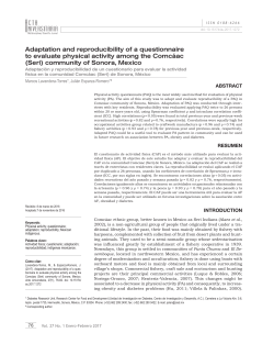 Adaptation and reproducibility of a questionnaire