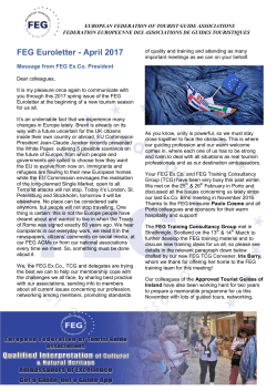 FEG Euroletter - April 2017