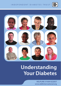 Understanding Your Diabetes - The InDependent Diabetes Trust