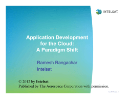 Application Development for the Cloud: A Paradigm Shift