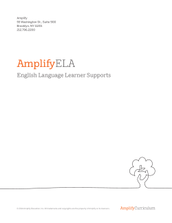 English Language Learner Supports