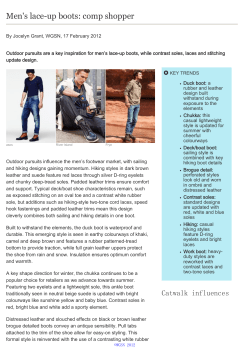 Men`s lace-up boots: comp shopper