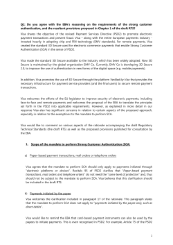 authentication, and the resultant provisions proposed