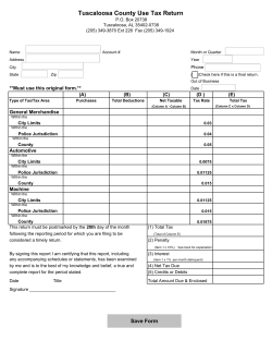 County Use Form Back and front
