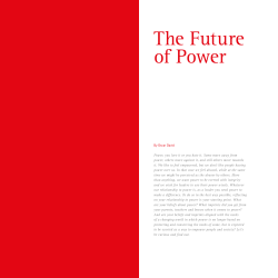The Future of Power