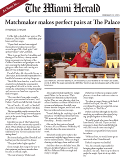 Matchmaker makes perfect pairs at The Palace