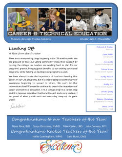 Congratulations Rookie Teachers of the Year!