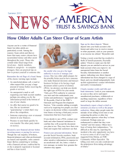 How Older Adults Can Steer Clear of Scam Artists