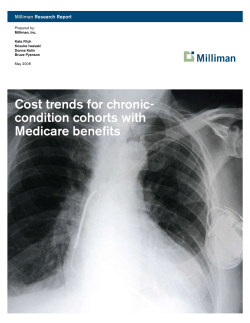 Cost trends for chronic- condition cohorts with Medicare