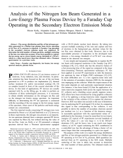 Analysis Of The Nitrogen Ion Beam Generated In A Low