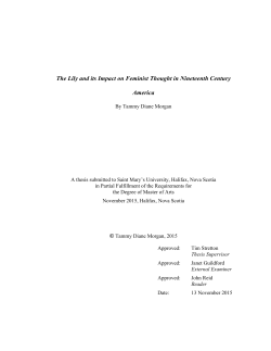 Lily Final Version FINAL - Saint Mary`s University Institutional