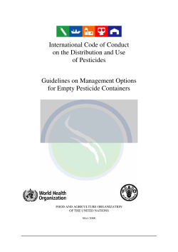 International Code of Conduct on the Distribution and Use of