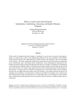 What Is a Good Linear Finite Element?